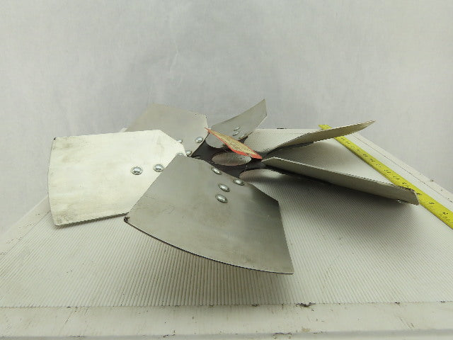 VC 91036501 21" Industrial 6 Blade Aluminum 30° Fan Wheel 2-5/8" Center