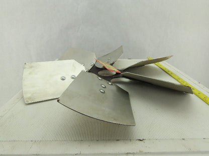 VC 91036501 21" Industrial 6 Blade Aluminum 30° Fan Wheel 2-5/8" Center