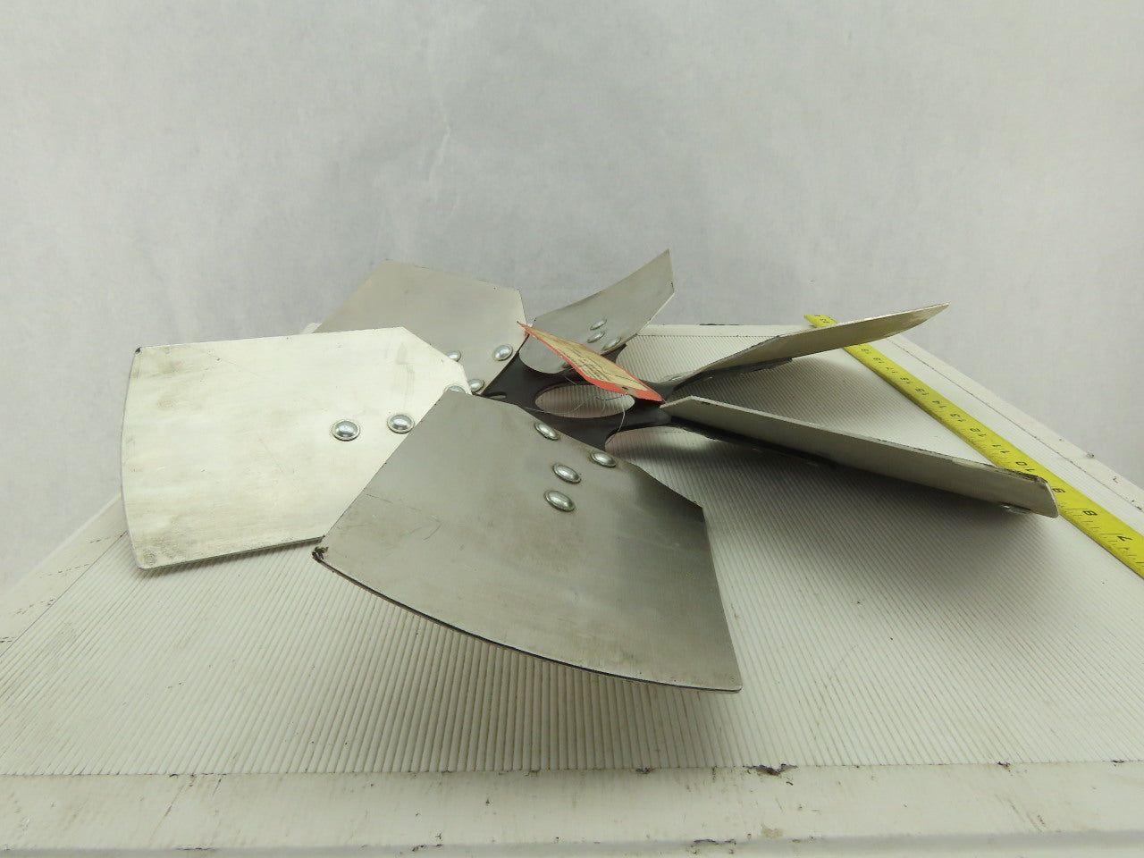 VC 91036501 21" Industrial 6 Blade Aluminum 30° Fan Wheel 2-5/8" Center