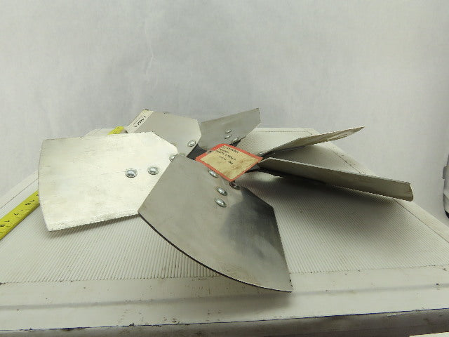 VC 91036501 21" Industrial 6 Blade Aluminum 30° Fan Wheel 2-5/8" Center