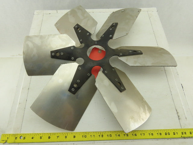 VC 91036501 21" Industrial 6 Blade Aluminum 30° Fan Wheel 2-5/8" Center