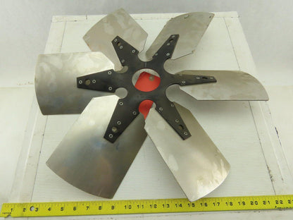 VC 91036501 21" Industrial 6 Blade Aluminum 30° Fan Wheel 2-5/8" Center