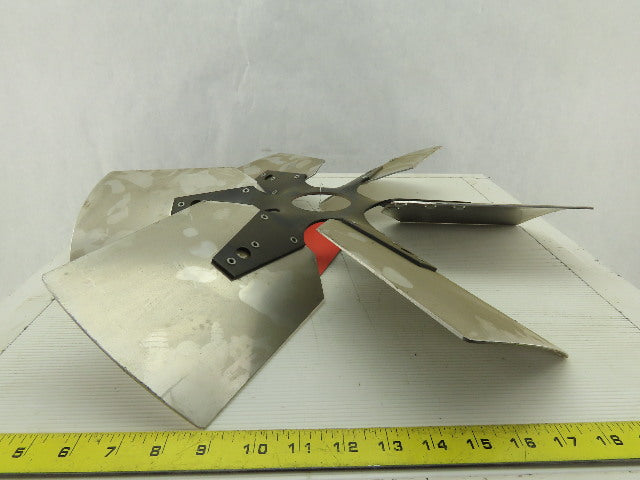 VC 91036501 21" Industrial 6 Blade Aluminum 30° Fan Wheel 2-5/8" Center