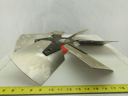 VC 91036501 21" Industrial 6 Blade Aluminum 30° Fan Wheel 2-5/8" Center