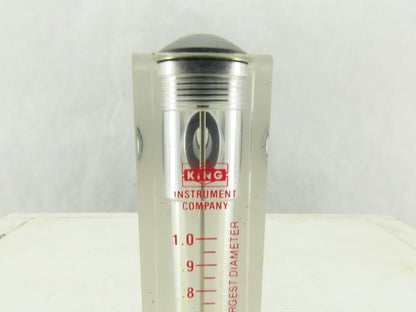 King Instrument K75-03-0112 Acrylic Liquid Read Float 1 GPM Meter