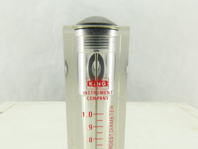 King Instrument K75-03-0112 Acrylic Liquid Read Float 1 GPM Meter