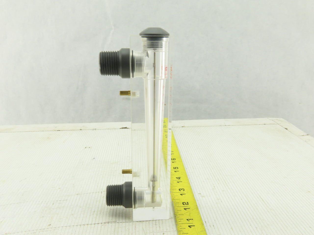 King Instrument K75-03-0112 Acrylic Liquid Read Float 1 GPM Meter
