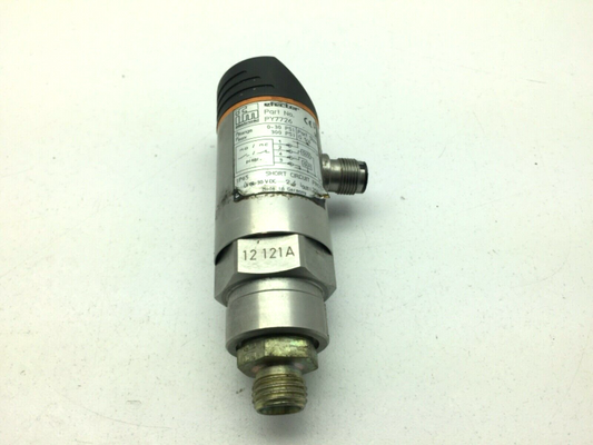IFM Efector PY7726 Pressure Sensor Transducer 12121A 30 psi 24vdc