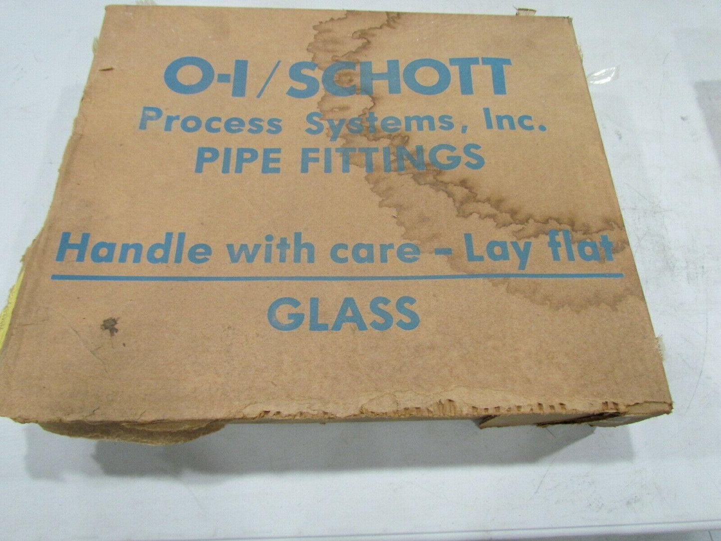 O-I/Schott Process Systems 6710-1515 -1530 Glass Swivel Drum P- Trap 1-1/2"x3"