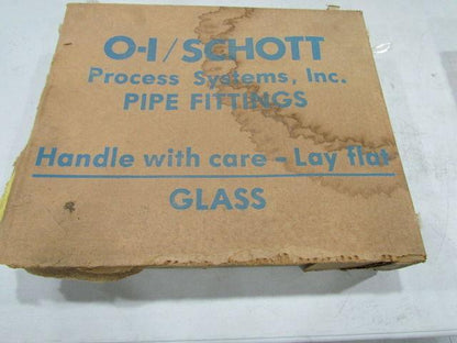 O-I/Schott Process Systems 6710-1515 -1530 Glass Swivel Drum P- Trap 1-1/2"x3"