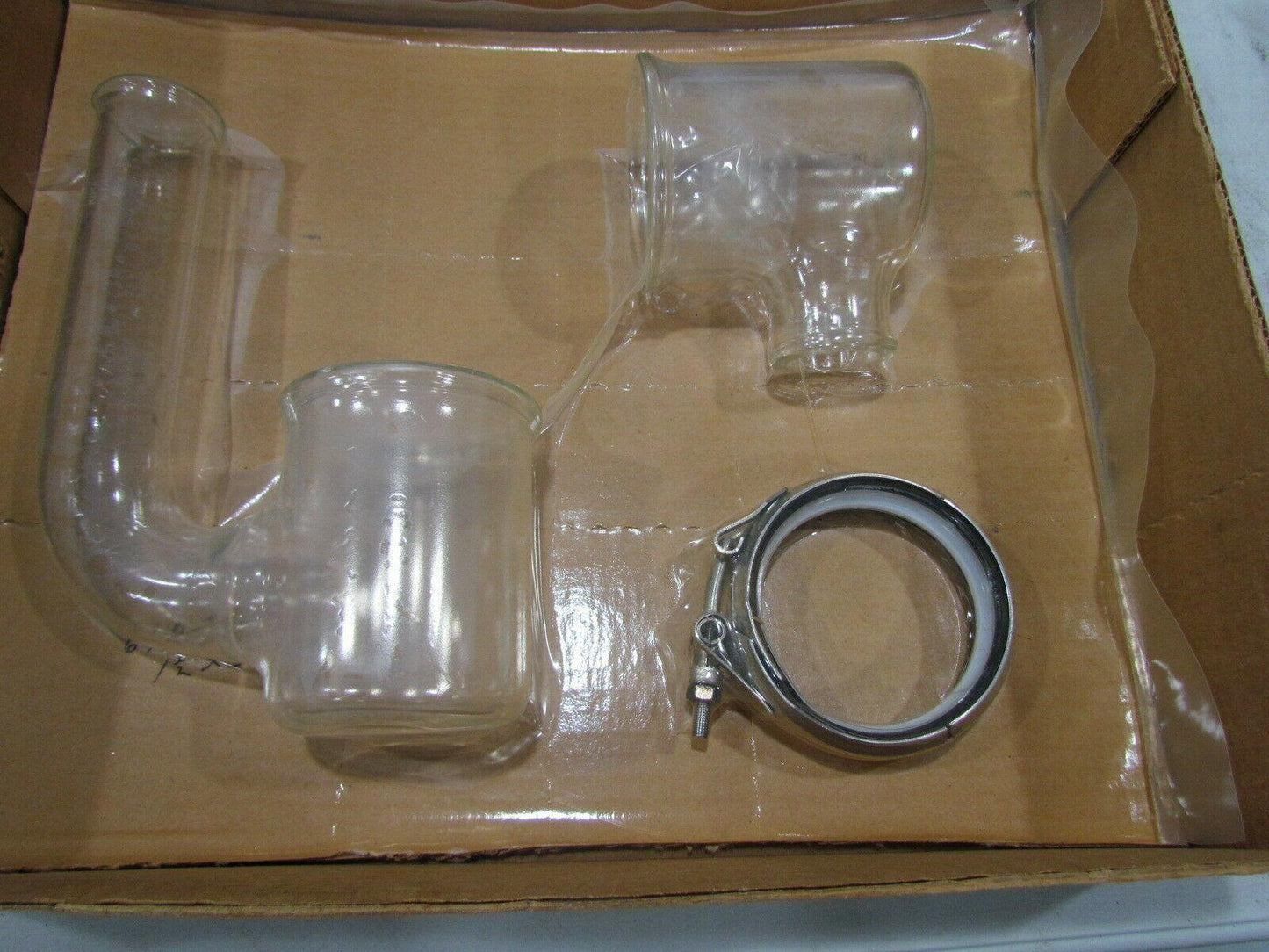 O-I/Schott Process Systems 6710-1515 -1530 Glass Swivel Drum P- Trap 1-1/2"x3"