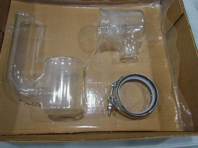 O-I/Schott Process Systems 6710-1515 -1530 Glass Swivel Drum P- Trap 1-1/2"x3"