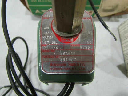 Asco Red Hat 8314C7 3-Way 110/120V 1/4" 80PSI Solenoid Valve