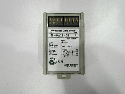 Allen Bradley 198-OW2S-Q5/A DNet-Sourced Gland Module Series A