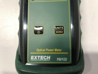 Extech Instruments PM100 Fiber Optic Power Meter 9VDC W/AC Adapter