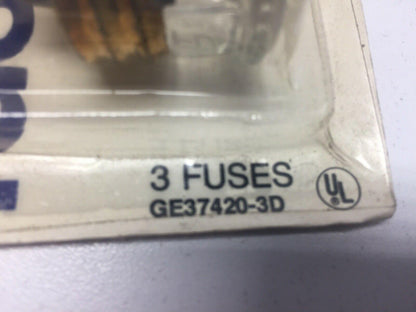 General Electric GE37420-3D5 Time Delay Plug Fuses 20A-125V 4 Packs of 3 In Box