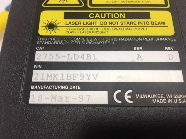 Allen Bradley 2755-LD4B1/A Laser Scanner Bar Code Reader Series A Rev D