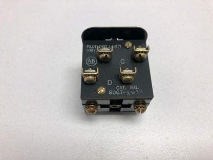 Allen Bradley 800T-XB19/A Push Button Contact Block 2N.O 2N.C Series A Lot of 4