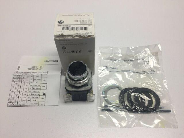 Allen Bradley 800TK2BBXX/T 30mm Black Flush Push Button Series T
