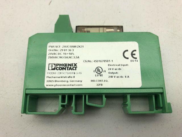 Phoenix Contact PSR-SCF-24UC/URM/2X21 Safety Relay W/Contact Lot of 17