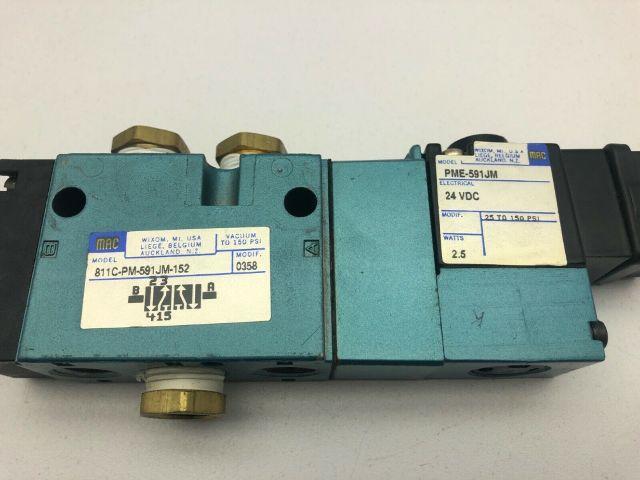 MAC 811C-PM-591JM-152 Solenoid Valve 150PSI 1/4"NPT PME-591JM