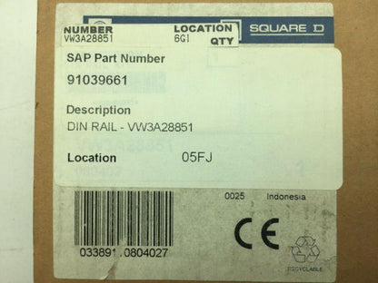 Square D VW3A28851 Mounting Plate for DIN Rail