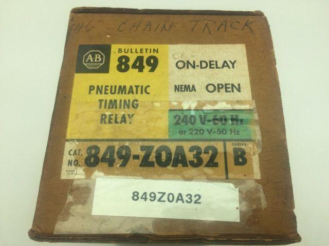 Allen Bradley 849-Z0A32/B Pneumatic Timing Relay 240V 60Hz Series B