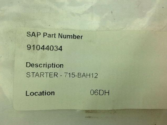 Allen Bradley 715-BAH12/L Motor Starter 208V 71A113