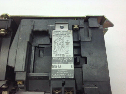 Allen Bradley 520F-B0D/W Motor Starter Size 1 3 Phase 115-120V 3P Series W