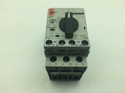 Sprecher+Schuh KTA7-25H-4.0A Motor Circuit Breaker 3 Pole  4.0A CAT.A 50/60Hz