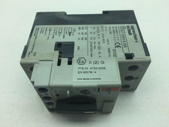 Sprecher+Schuh KTA7-25H-4.0A Motor Circuit Breaker 3 Pole  4.0A CAT.A 50/60Hz