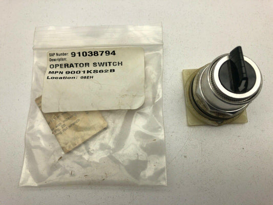 Square D 9001KS62B Black Knob 3 Position Maintained