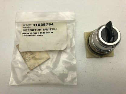 Square D 9001KS62B Black Knob 3 Position Maintained