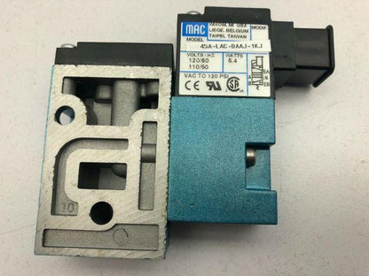 Mac 45A-LAC-DAAJ-1KJ Solenoid Valve 120PSI 110-120VDC Coil 5.4W 1/8"NPT