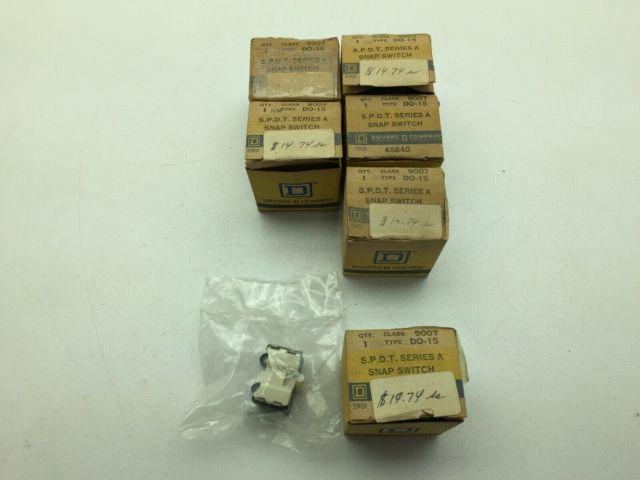 Square D 9007DO-15/A SPDT Snap Switch Series A Lot of 6