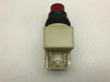 Square D 9001SK2L1RH13/H Red Illuminated Push Button 1N.O 1N.C Series H
