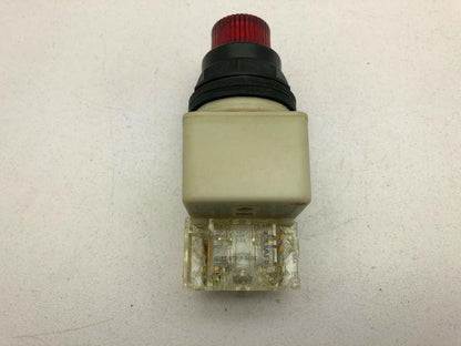 Square D 9001SK2L1RH13/H Red Illuminated Push Button 1N.O 1N.C Series H