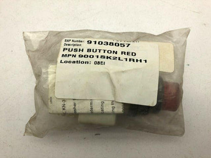 Square D 9001SK2L1RH1/G Red Illuminated Push Button 1N.O 1N.C Series G