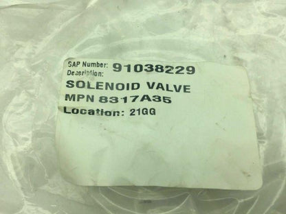 Asco Red Hat 8317A35 Solenoid Valve 110-120V Coil 1/4"NPT