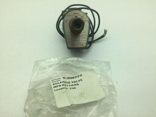 Asco Red Hat 8317A35 Solenoid Valve 110-120V Coil 1/4"NPT 1/2"NPT