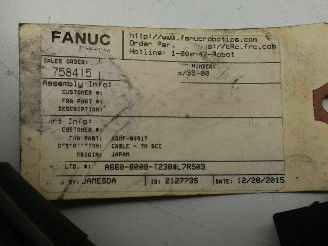 Fanuc A660-8008-T238#L7R503 Cable-7M RCC