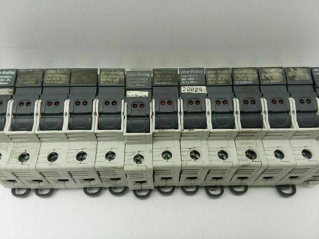 Allen Bradley 1492-FB1M30-L Fuse Holder Din Rail Mount Lot of 13