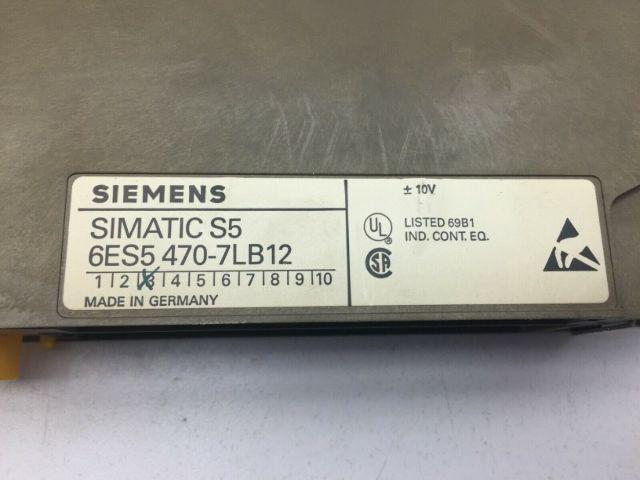 Siemens 6ES5 470-7LB12 Analog Output Module 10V