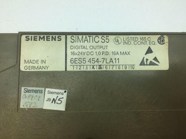 Siemens 6ES5 454-7LA11 Simatic Digital Output 24VDC 2A Missing front paper