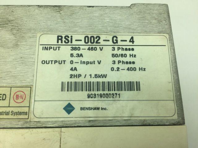 Benshaw RSI-002-G-4 Solid State Motor Control 380-460V 3PH 5.3A