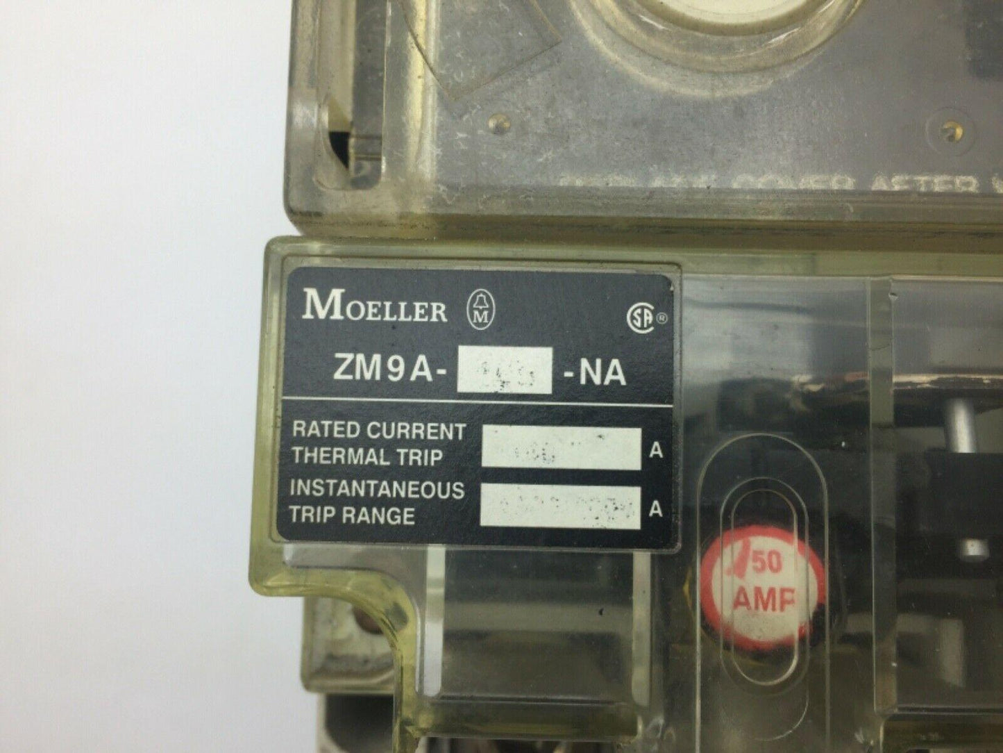 Moeller NZM9-250 Circuit Breaker 600VAC 250A 3Pole W/Thermal Trip