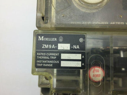 Moeller NZM9-250 Circuit Breaker 600VAC 250A 3Pole W/Thermal Trip