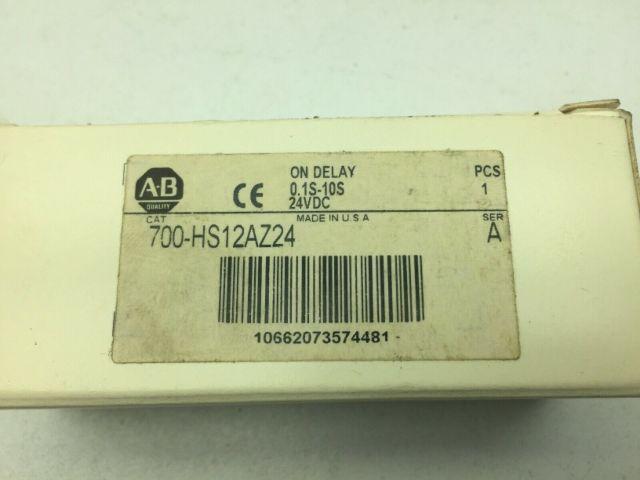 Allen Bradley 700-HS12AZ24/A On-Delay Timing Range 12A 120VAC Series A