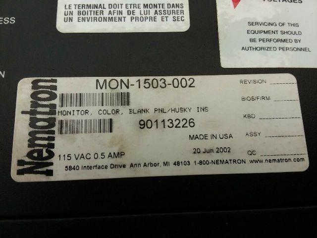 Nematron Corp MON-1503-002 Operator Interface