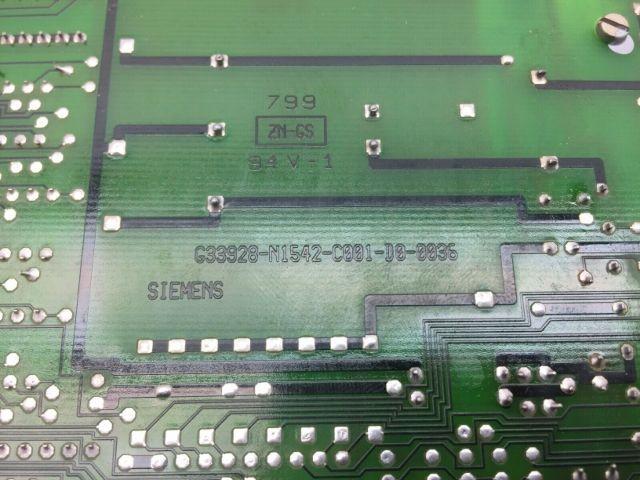 Siemens G33928-N1542-C005-B0-0036 Circuit Board